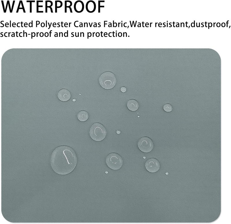 Gheeidau Canvas Repair Patch 9×11 Inch 3Pcs Waterproof Self-Adhesive Fabric Repair Patch for Tents,Boat Cover,Pop Up Canopy,Patio,Bags,Car Seats,Sofas,Furniture Cover(Grey) - Image 2